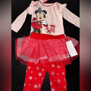 Baby girl Minnie Mouse outfit